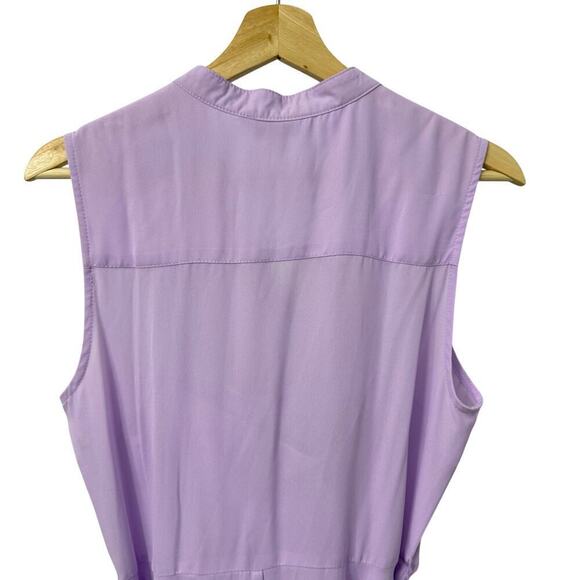 Nanette Lepore Dress Size 8 Orchid Bloom Sleeveless Midi Purple Minimalist - Picture 9 of 10